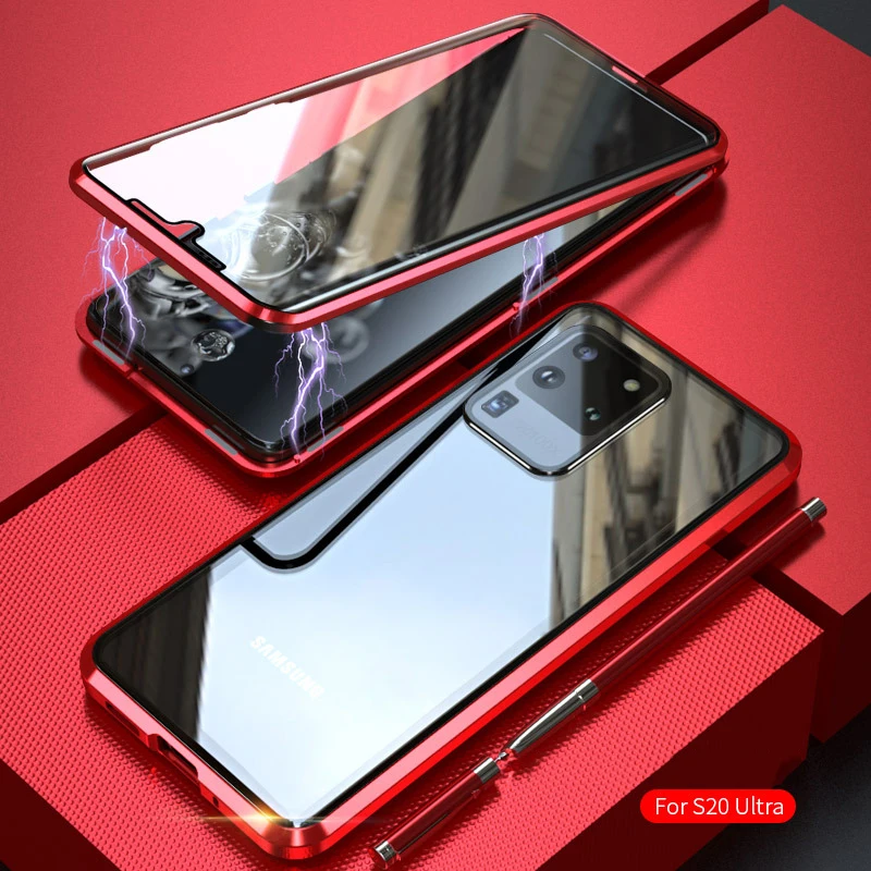 

Ikrsses For Samsung Galaxy S20 Plus HD Explosion-proof Double-Sided Glass Camera Protective Case For Galaxy S20 Ultra 5G Cover
