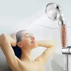 Многофункциональный трехскоростной регулируемый душ для спа с отрицательными ионами, Автоматическое давление и водосберегающая ручная насадка