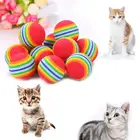 Красочная игрушка для кошек, интерактивный мяч, игрушки для кошек, играйте в жевательную погремушку, мяч для тренировки кошек, кошачья чесалка, Аксессуары для кошек