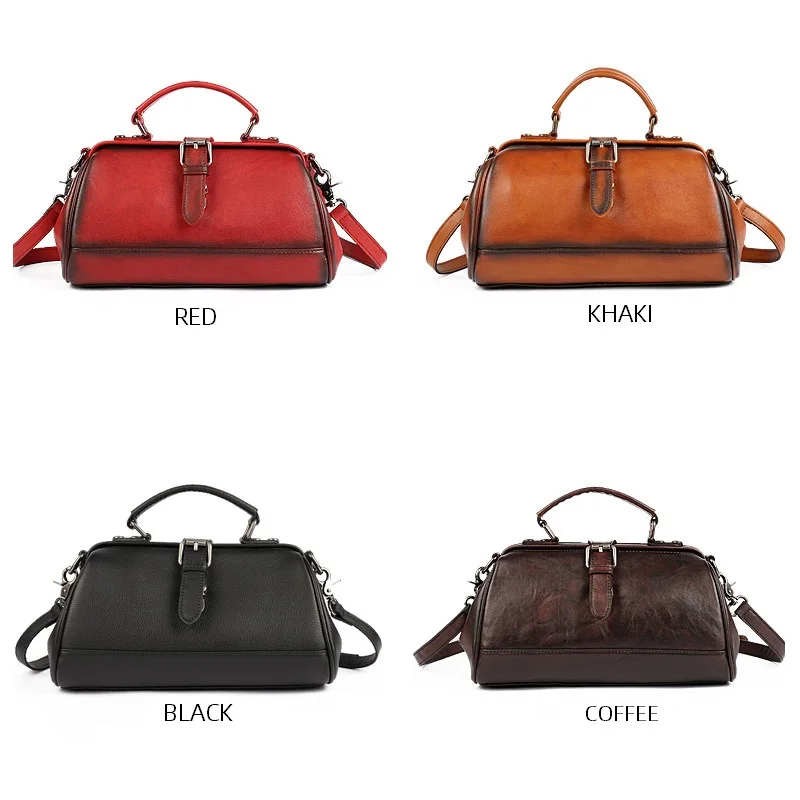 

Quality Vintage style Crossbody Bags for Women 2021 Genuine Leather Shoulder Bag Fashion Pretty Women Handbags forBeautiful Girl