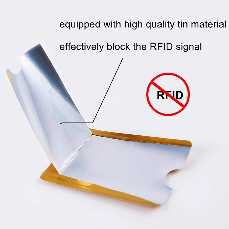 5 шт., Новые многоцветные лазерный алюминиевый Анти Rfid Бумажник Блокировка считыватель Блокировка банк держатель для карт ID банковская карта чехол Для мужчин защиты H119
