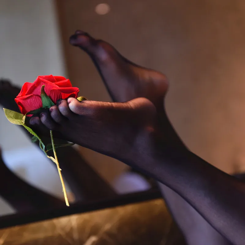 Бесшовные сексуальные колготки с пятью пальцами женские нейлоновые чулки супер