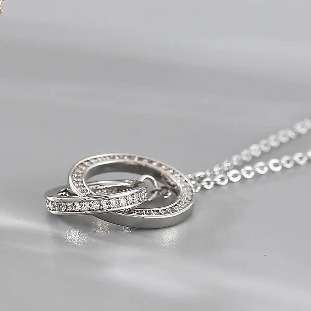 Модные цвета: золотистый серебристый круг Цепочки и ожерелья блокируя круглые