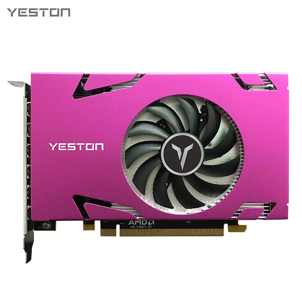 

Yeston R7 350 2G D5 6MINIDP 6-screen Graphics Card Support Split Screen 750/4000MHz 2G/128bit/GDDR5 with 6 Mini DP Ports
