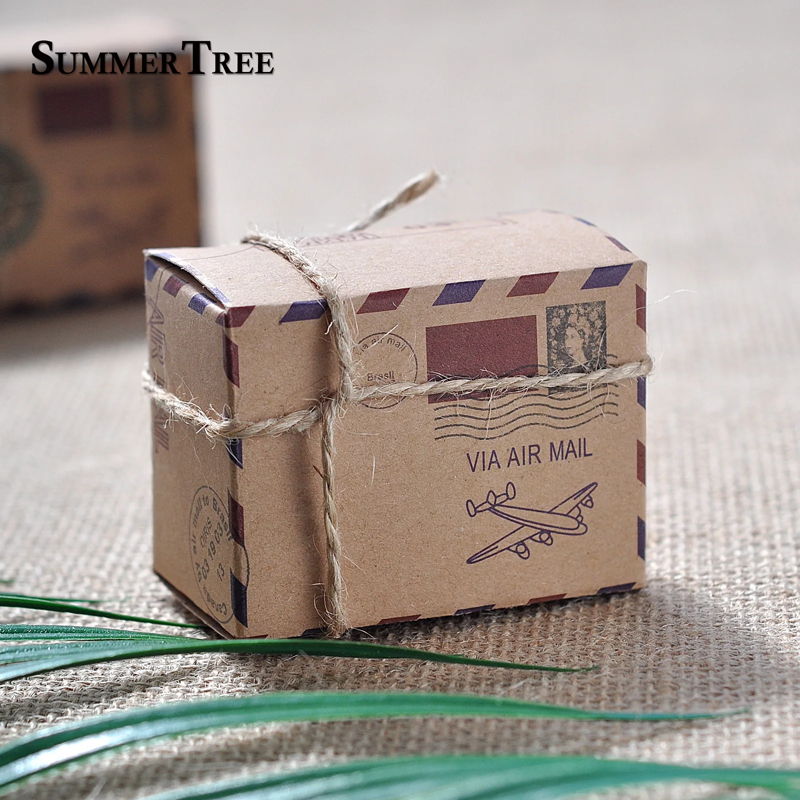 50 шт. коробки для конфет печать дизайн винтажная упаковка шоколада Подарочная