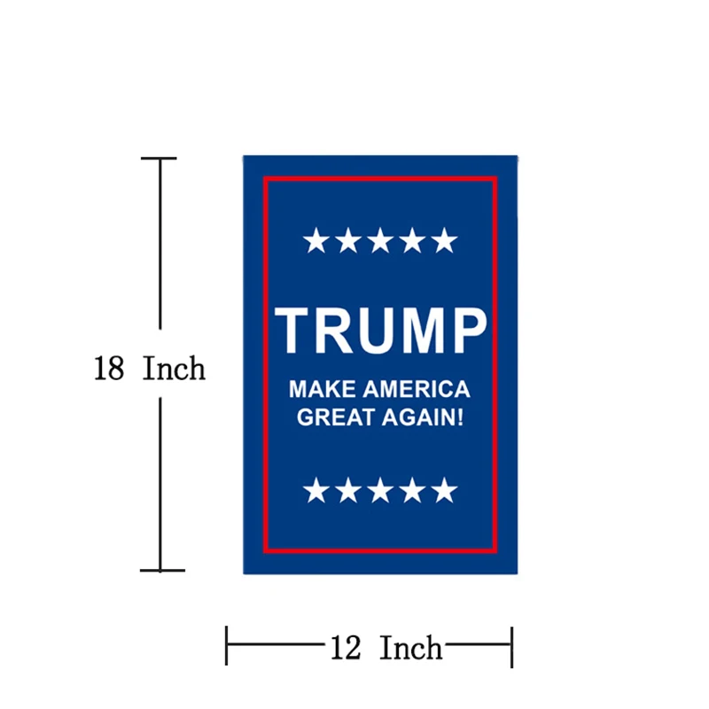 Двусторонний Садовый флаг с поддержкой Трампа 2020 сохраняет Америку