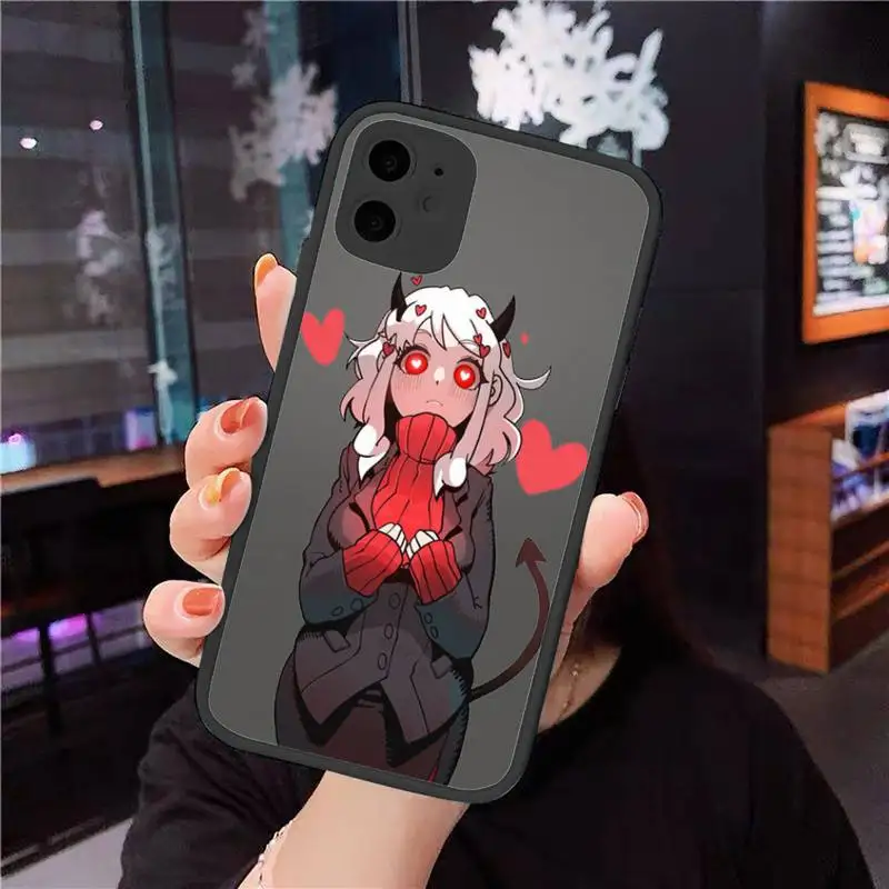 

Devil woman Phone Cases Matte Transparent for iPhone 7 8 11 12 s mini pro X XS XR MAX Plus cover funda