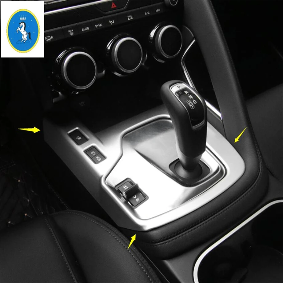 Yimaautotrim авто аксессуар центр управления шестерней панель переключения передач декоративная накладка ABS подходит для Jaguar E-pace E pace