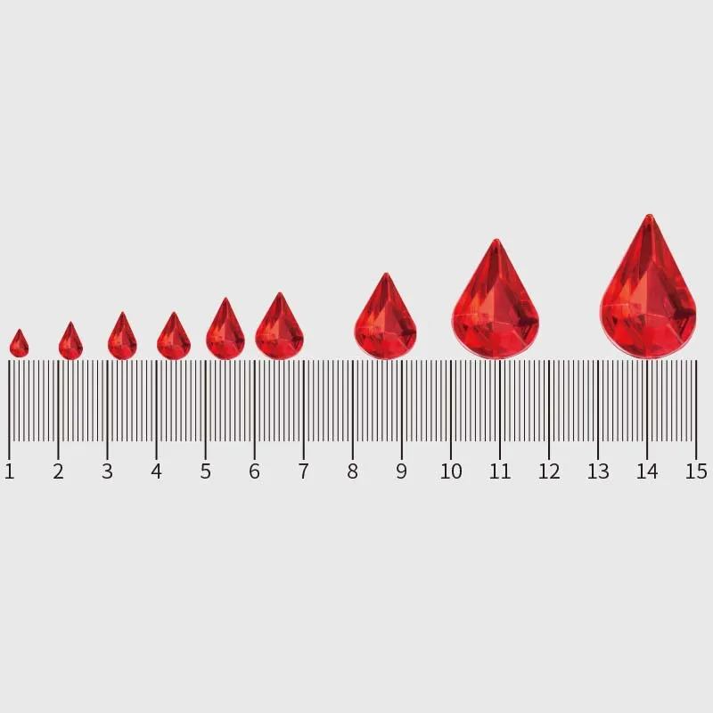 100 шт. стразы для одежды и сумок в форме капли | Дом сад