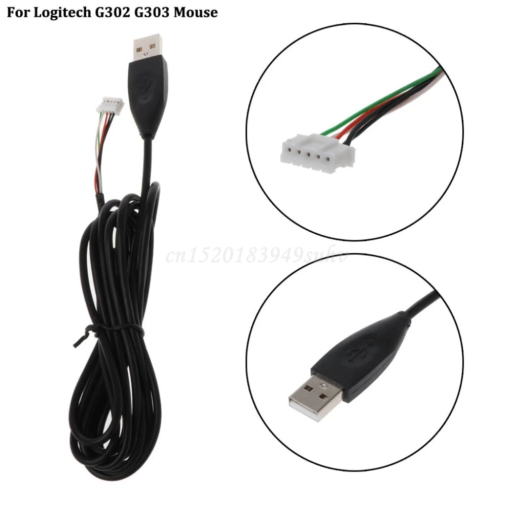 Deek-Robot Прочный USB кабель для мягкой мыши сменный провод Logitech G302 G303 G102 | Компьютеры и