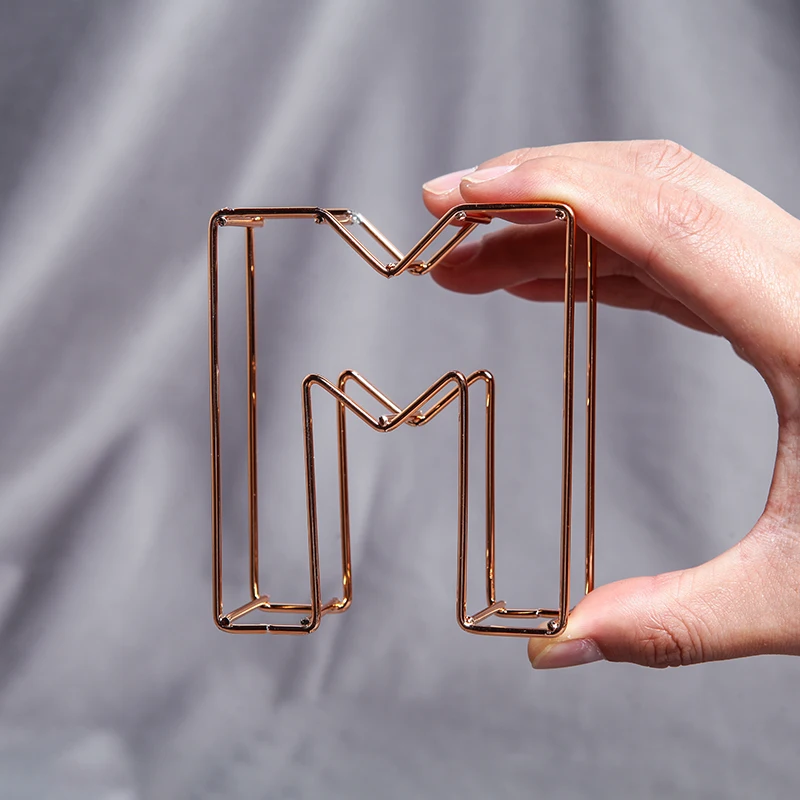 Скандинавские золотые кованые английские буквы маленькие украшения креативные