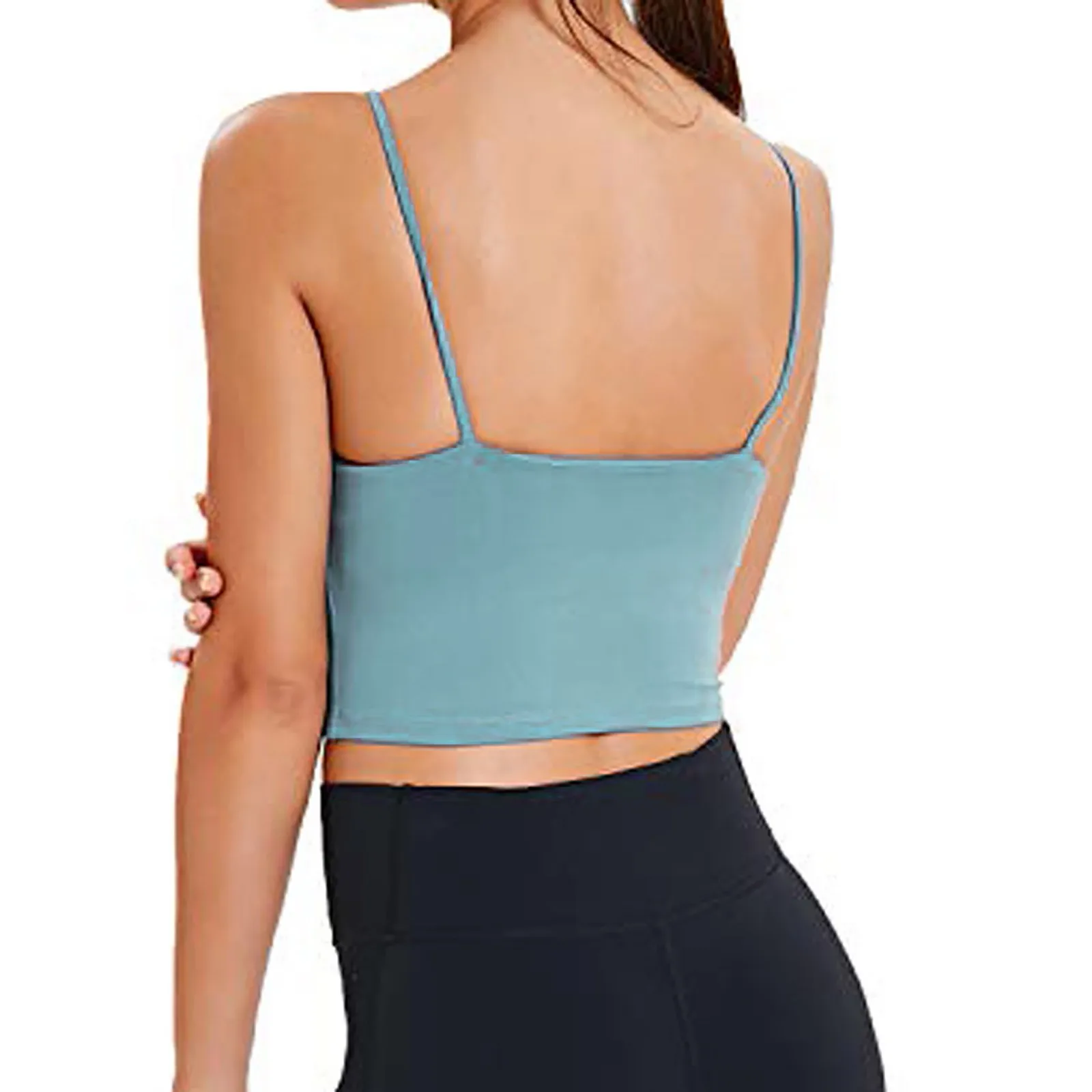 Топ женский летний без рукавов пикантный кроп-топ повседневная спортивная майка