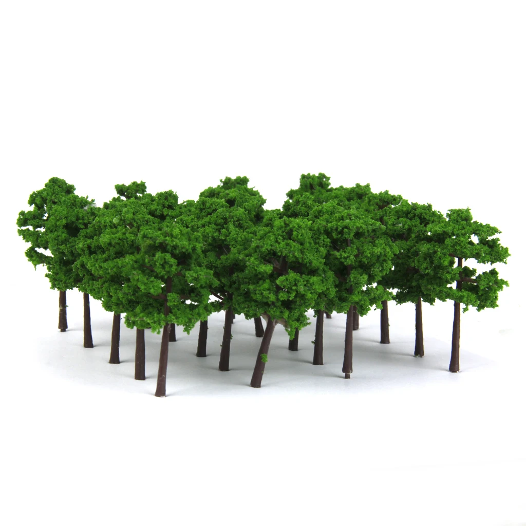 40 штук модель дерева поезд железнодорожная архитектура масштаб Z для рукоделия