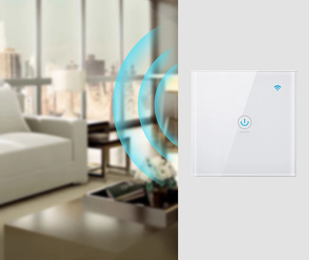 Tuya ЕС Tuya/приложение Smart Life/ewelink NL тип 1/2/3 местный 1 позиционный WiFi сенсорный выключатель для Google Home Amazon Alexa Голосовое управление Управление