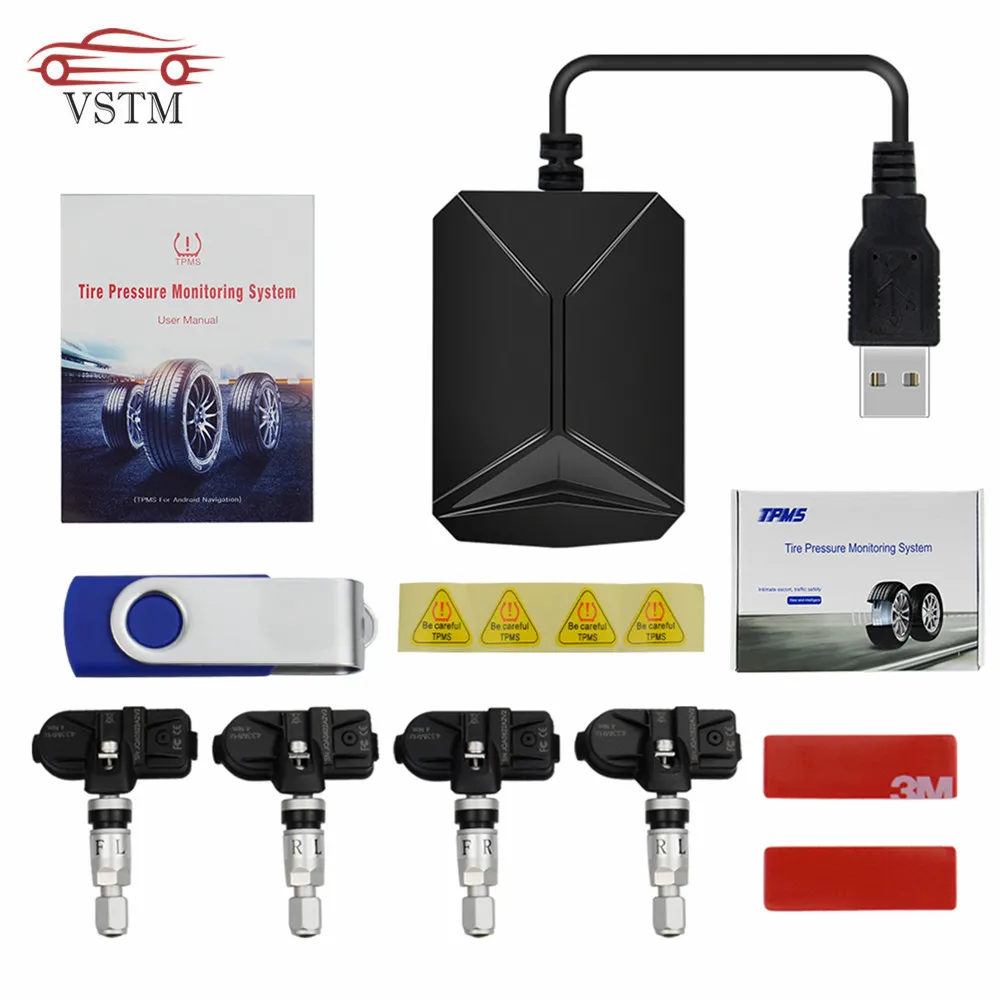 2019 новая автомобильная система контроля давления в шинах TPMS для Android навигации с 4