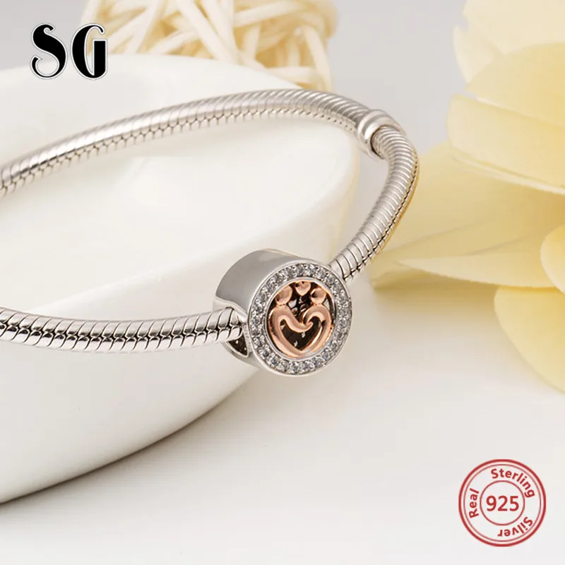 I am the supermom beads 925 Серебряные персонализированные подвески с CZ подходят Аутентичные европейские браслеты модные ювелирные изделия для подарков
