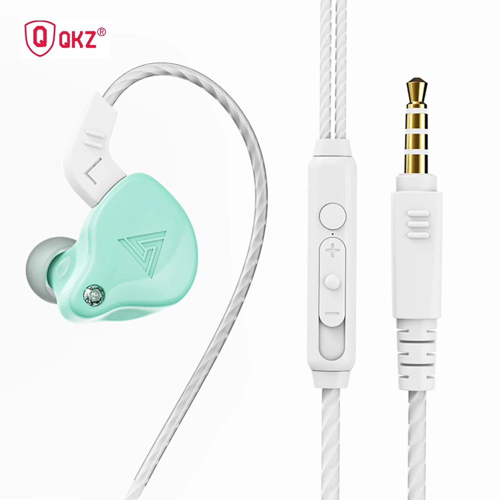 QKZ AK6-X наушники проводные корейские милые дешевые водонепроницаемые с микрофоном