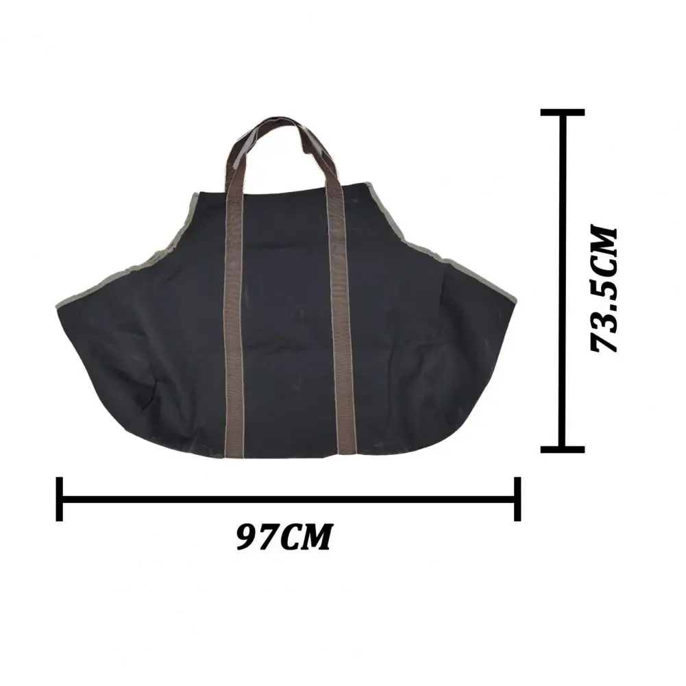 

Firewood Carrier Bag Large Capacity Canvas Wood Storage Bag Carrier Outdoor Firewood Tote Handbag Camping Hiking Accessories