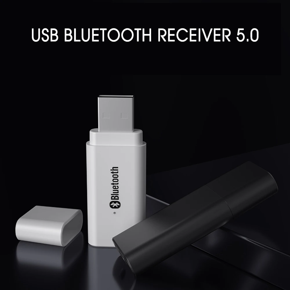 Kebidu Беспроводной громкой связи Bluetooth V5.0 адаптер 3 5 мм приемник USB для Динамик
