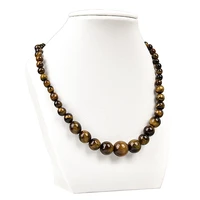 natural tigereye stone round beads blue sandstone crystal malachite quartz jewellery necklace factory wholesale 18 1pcs