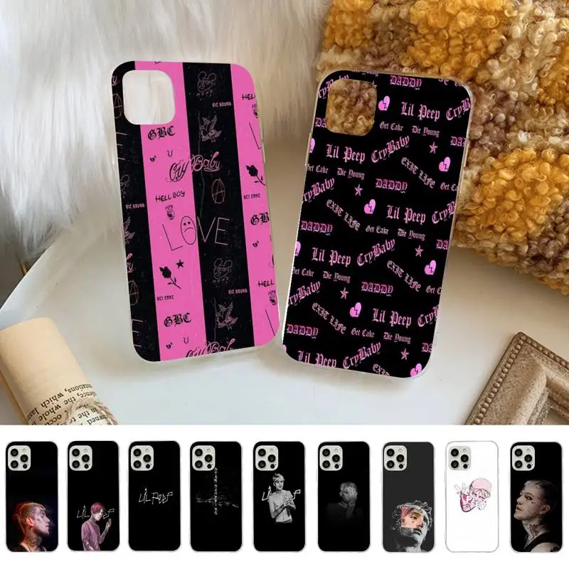 

Lil Peep Rapper Phone Case for iPhone 11 12 13 mini pro XS MAX 8 7 6 6S Plus X 5S SE 2020 XR cover