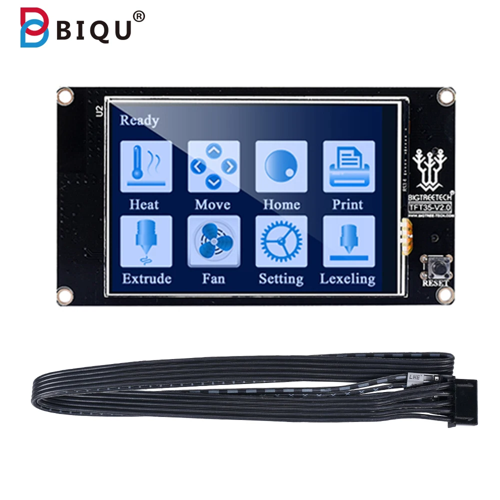 BIGTREETECH TFT35 V2.0 панель управления 3,5 дюймов сенсорный экран полноцветный ЖК-дисплей совместимый с MKS Gen V1.4 SKR V1.3 для 3d принтера