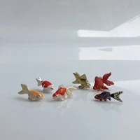 genuine japanese version mini simulation goldfish trumpet model manicure alternative diy material creative decoration scene