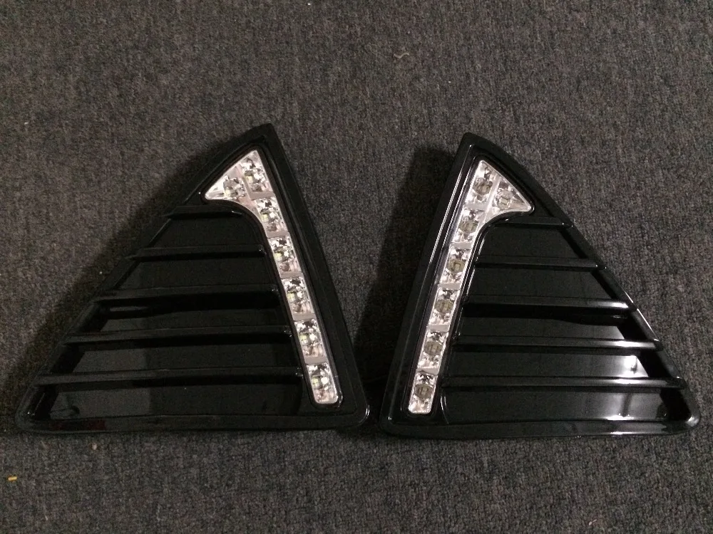 Глянец модель и Водонепроницаемый 12В СИД автомобильное DRL дневные ходовые огни