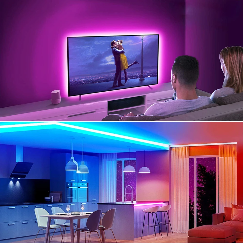 Подсветка телевизора яркость. RGB лента в комнату подростка.