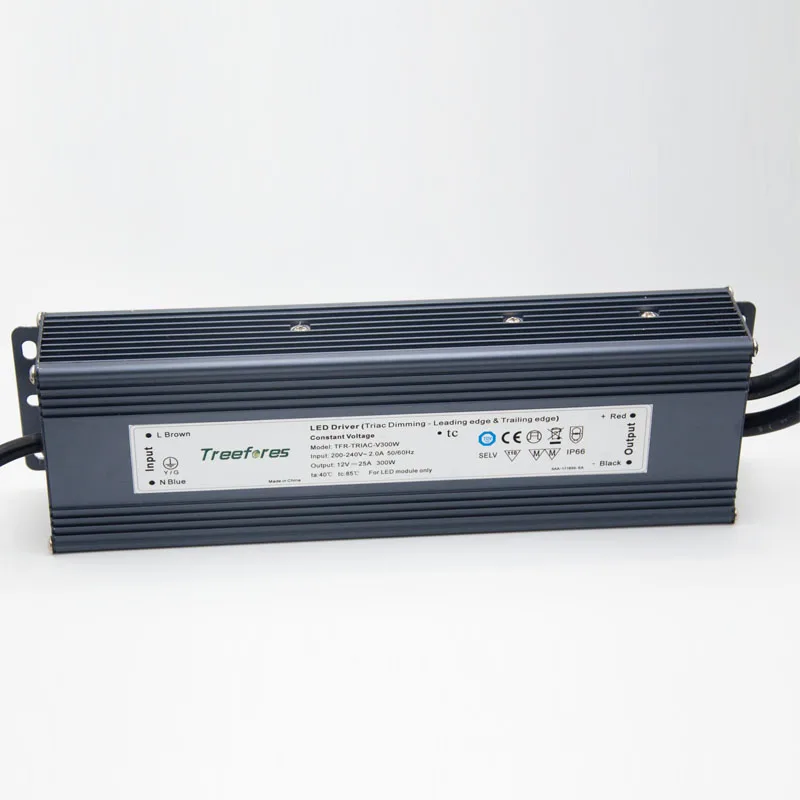 Водонепроницаемый светодиодный драйвер Triac с регулируемой яркостью IP66 80 Вт 100 120