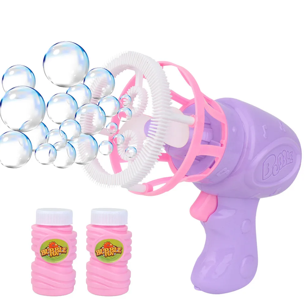 

Летняя забавная Волшебная воздуходувка для пузырей, электрическая автоматическая пузырьковая пушка для детей, подарки, уличные игрушки