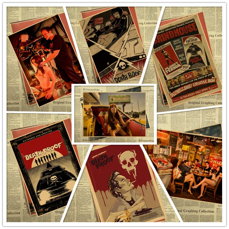 Постер из фильма Death Proof в стиле ретро художественное украшение винтажные принты