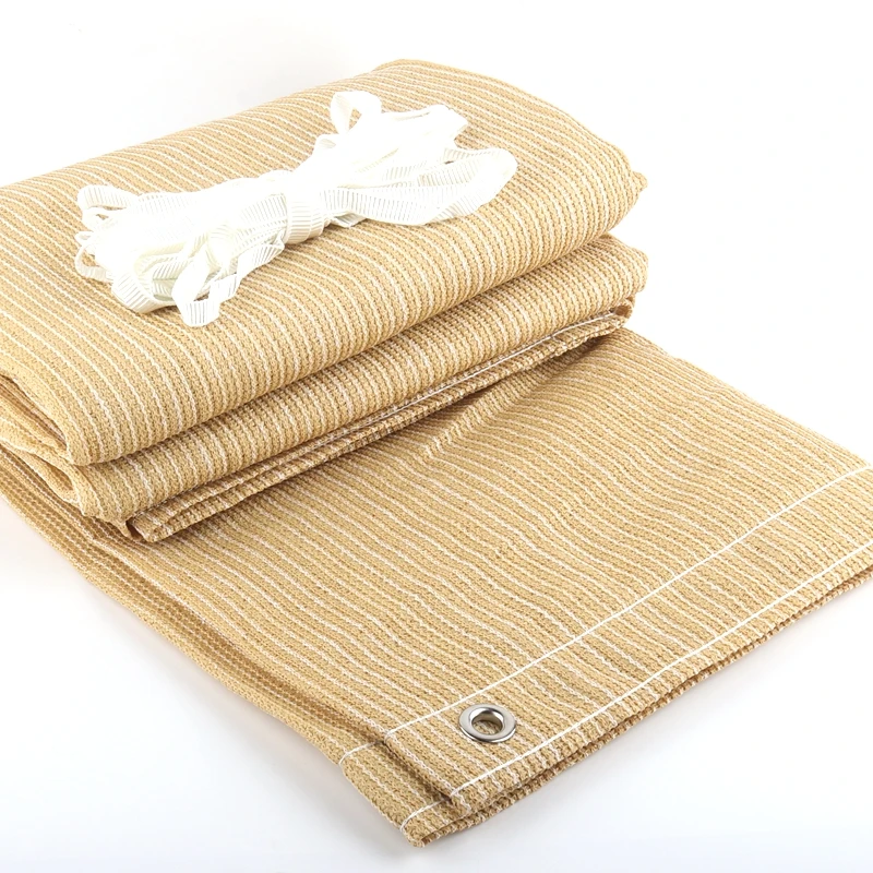 Утолщенная бежевая Солнцезащитная сетка из ПЭНД с защитой от УФ лучей садовая