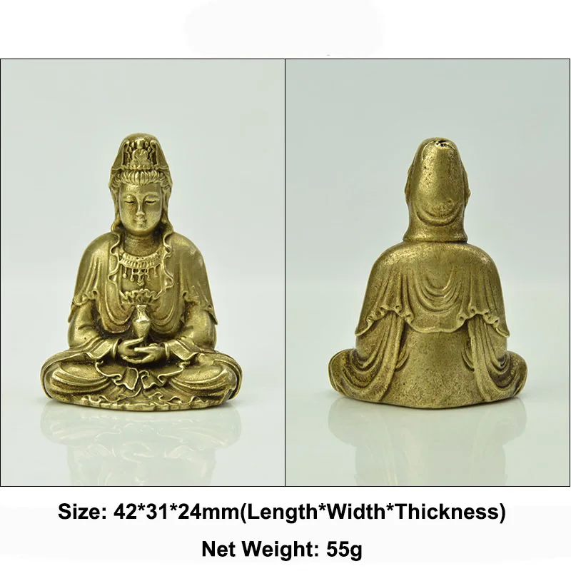Винтажные искусственные статуи 10 шт. статуэтки Гуаньинь Бодхисаттвы портативные
