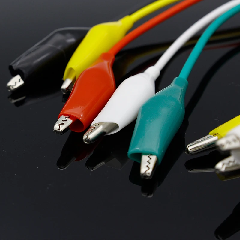 Абсолютно новые 10 шт. зажимы для аллигатора электрические DIY Тестовые провода