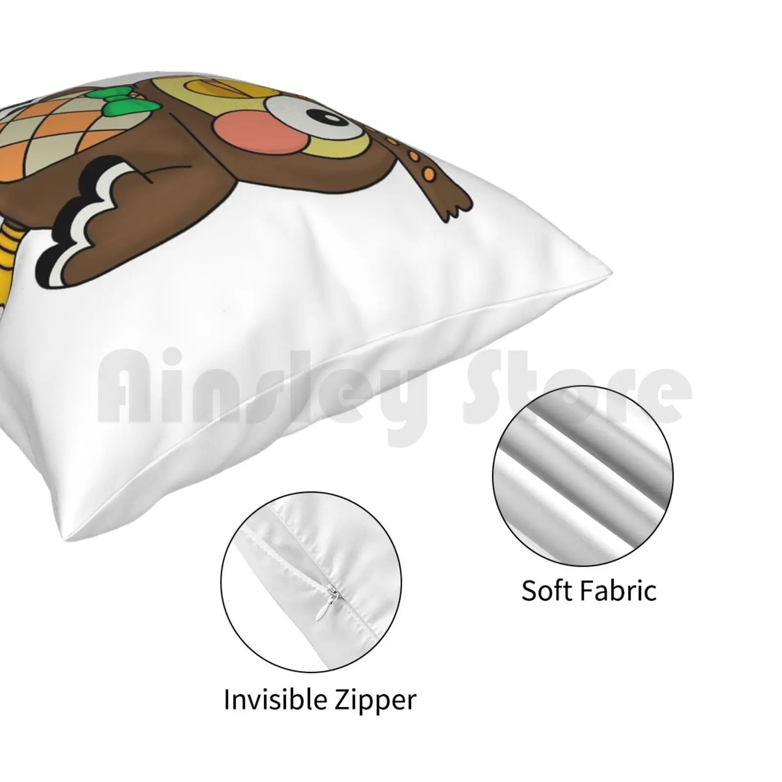 Чехол для подушки с рисунком совы животных: новые горизонты