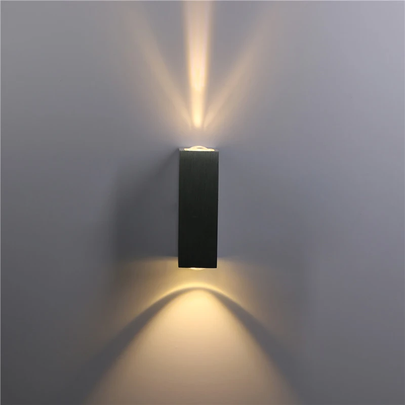 Открытый водонепроницаемый светодиодный настенный светильник алюминиевый