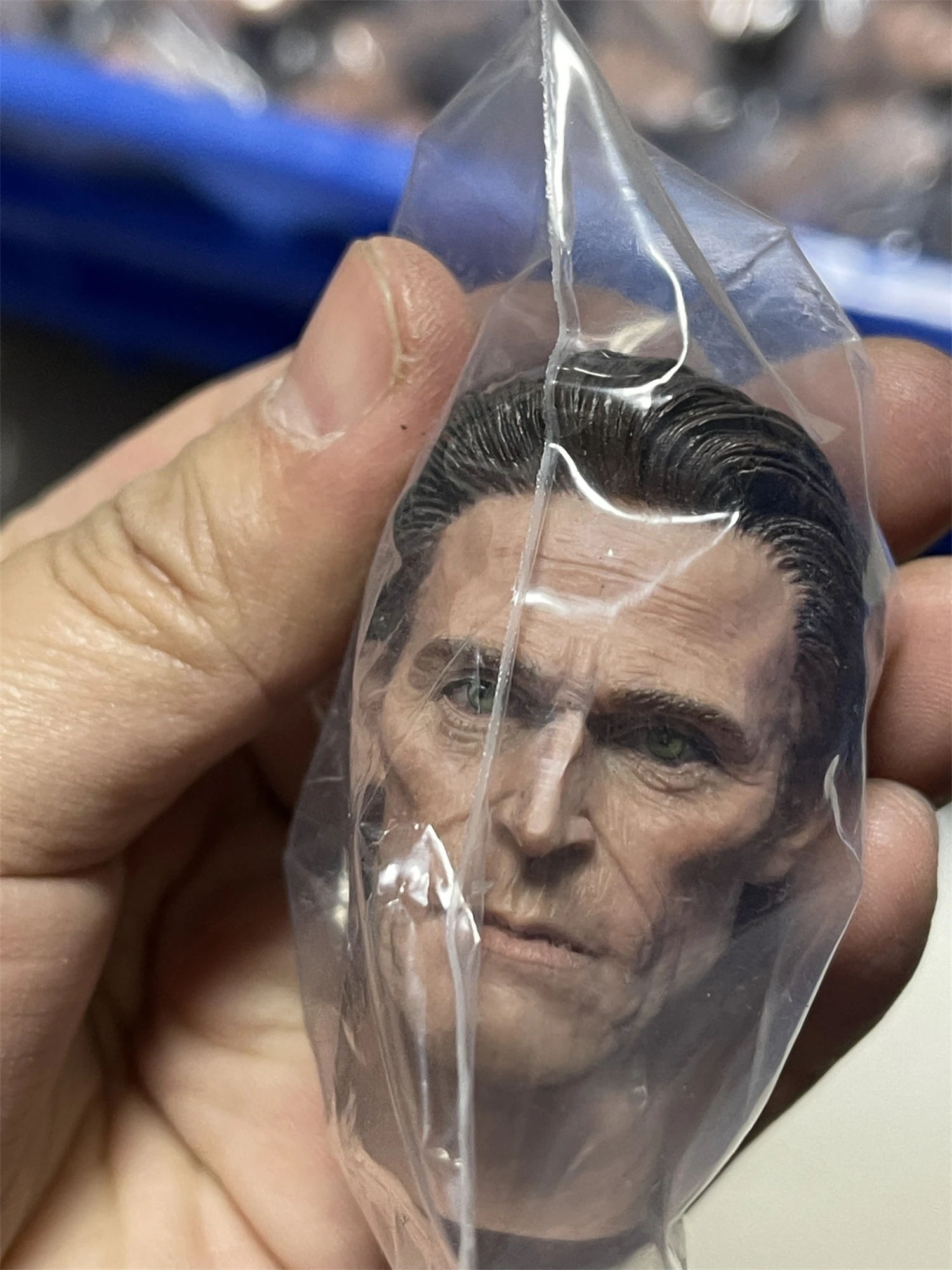 Масштаб 1/6 Норман Осборн Зеленый Гоблин Виллем голова Dafoe резная модель сделай