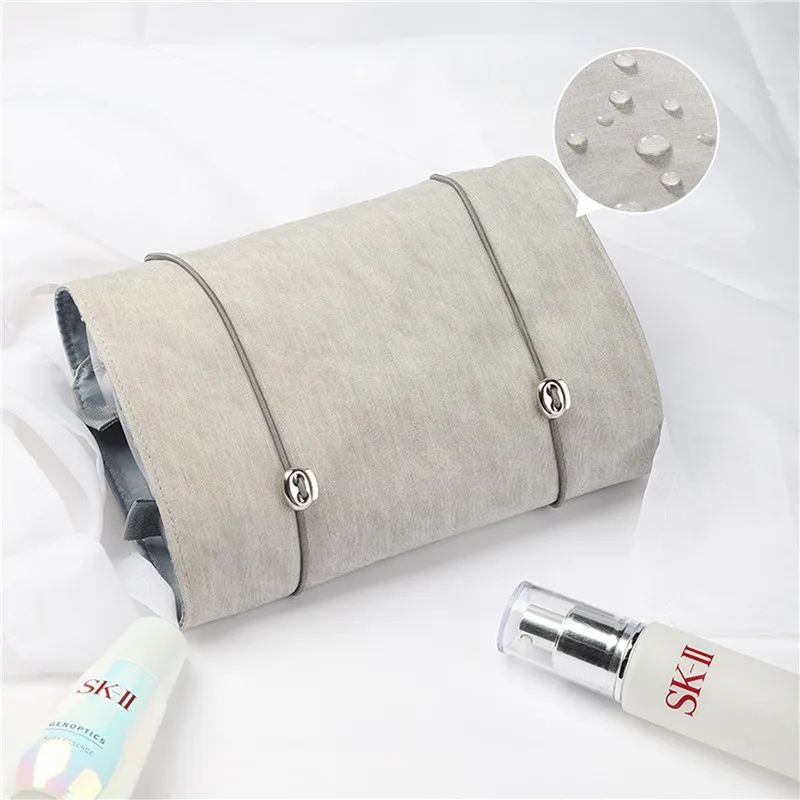 

Detachable Make-Up Bag Storage Bag Foldable Box Large Capacity 4-Room Travel Portable Inner Zipper Cosmetic Pack with Handle