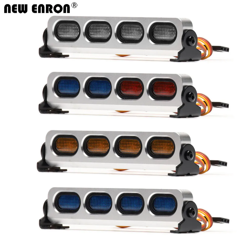 

Новинка ENRON сплав 4,8-6 в светодиодный мм * 18 мм Светодиодная лампа на крышу 4 световых балки 1 шт. светильник радиоуправляемого автомобиля 102 D90 ...