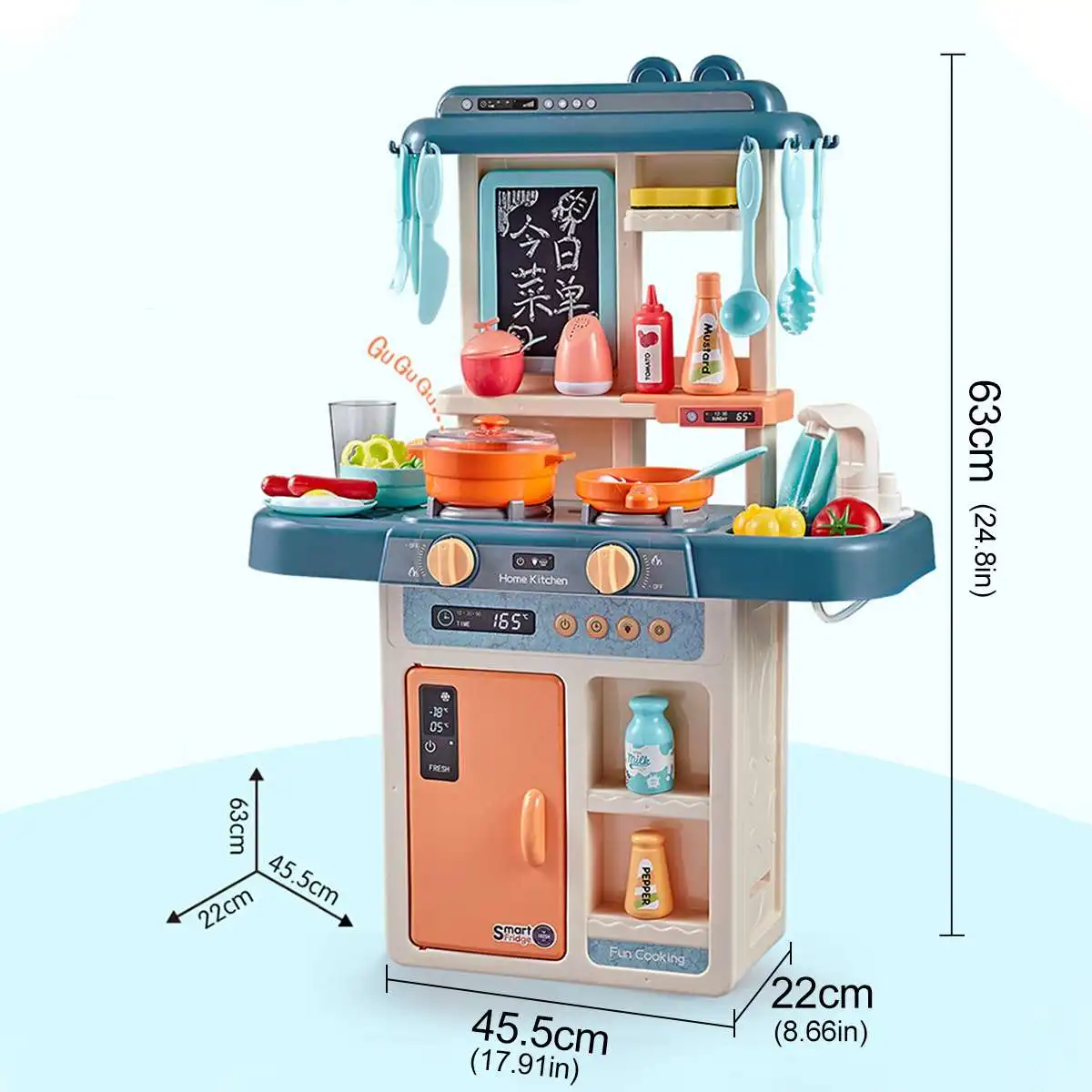 

36PCS Kitchen Play House Toy Miniature Mini Plastic Dinnerware Food Girl Kids Cutting Vegetables Fruits Cooking House Set Toy