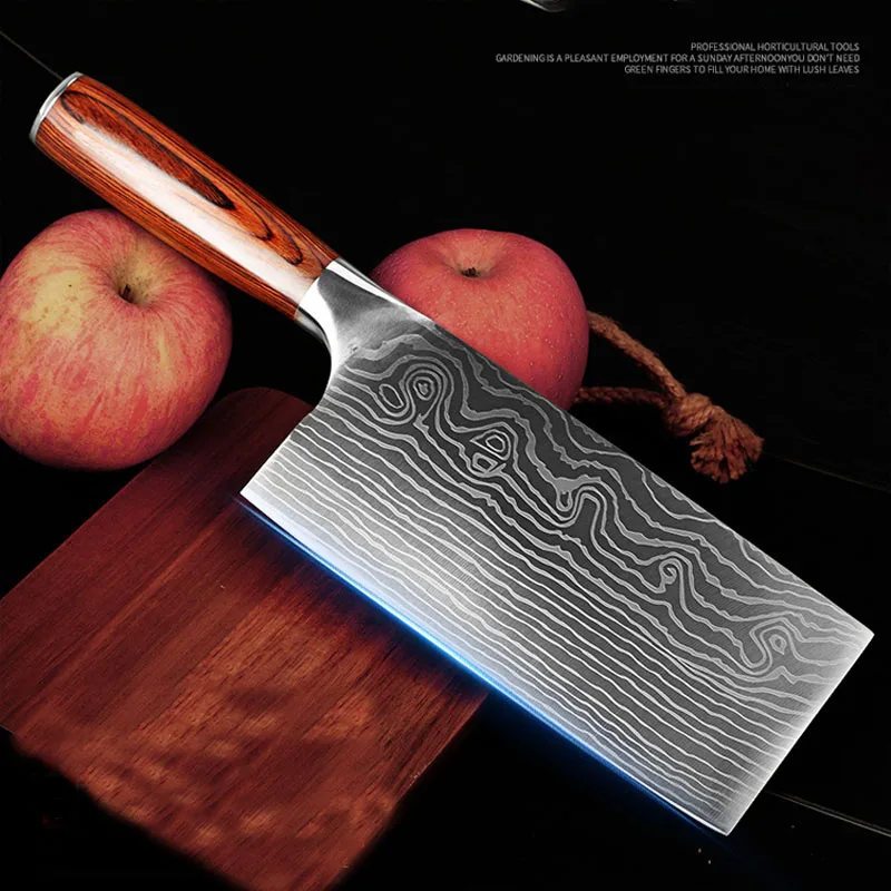 Профессиональный 8 дюймовый китайский Кливер немецкий стальной нож повара