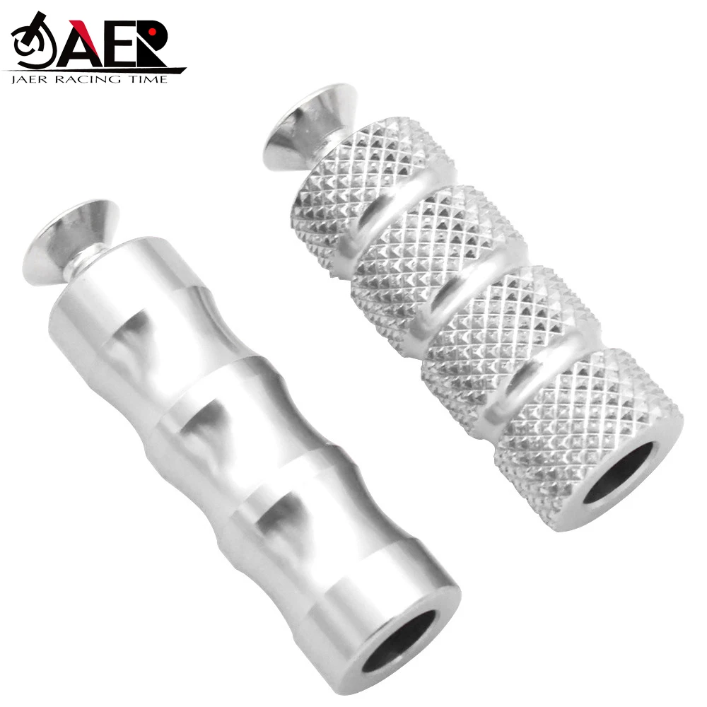 JAER CNC алюминиевые мотоциклетные задние подставки для ног 6 мм ЧПУ