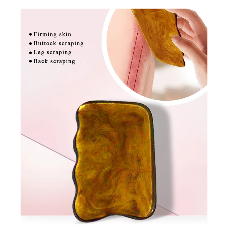 

1Set/3Pc Resin Guasha Board Massage Tool SPA Therapy GuaSha Massager Antistress Body Care Scraping Board