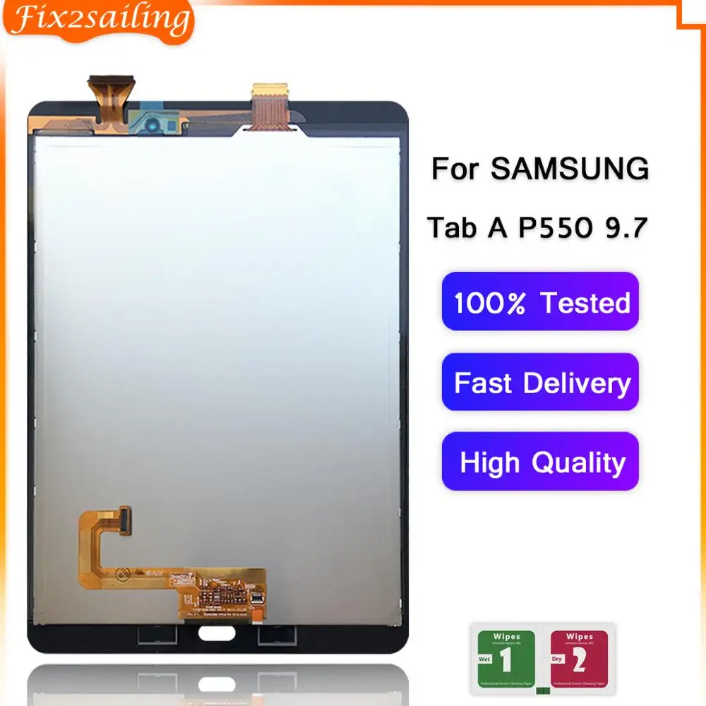 ЖК дисплей для Samsung GALAXY Tab A 9 7 SM P550 цифровой преобразователь сенсорного экрана в