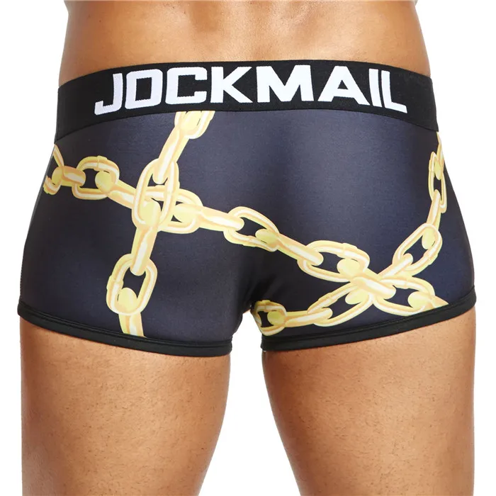 JM422 JOCKMAIL, сексуальное мужское нижнее белье, боксеры, игривый принт, гей нижнее белье, calzoncillos hombre, мужские трусы, Cueca, боксеры, мужские трусы - Цвет: JM422