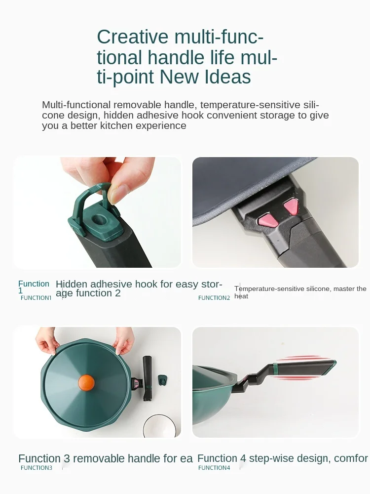 Ten-угол антипригарная сковорода бытовая из медицинского камня индукционная