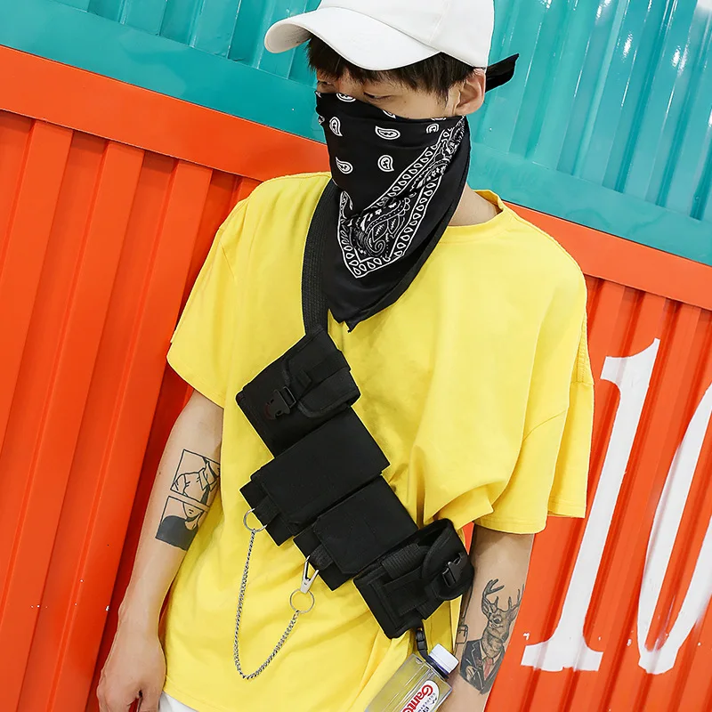 Тактическая Сумка В Стиле Хип хоп с курицей Холщовая через плечо мужская сумка на