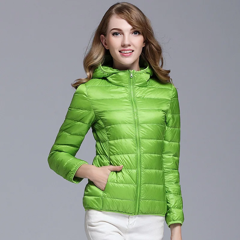 2019 Зимний новый стиль легкий пуховик женский короткий с капюшоном корейский