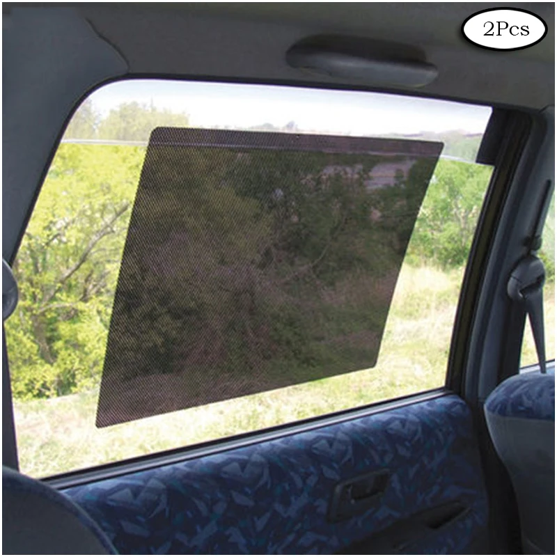 2 шт. стикер для окна автомобиля солнцезащитный козырек черный многоразовый